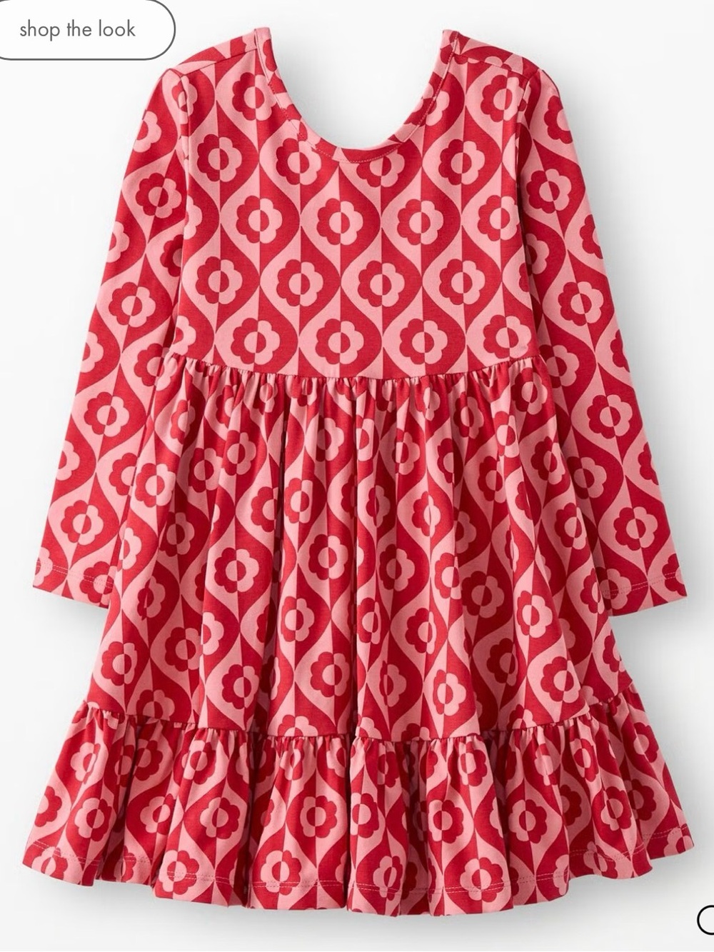 Hanna Andersson Red & Pink/red Long-Sleeve Dress size 110 (5t) 
Brand new in bag